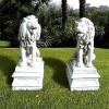 Tierfiguren Löwen-Paar - Kunststein, Höhe 100 cm