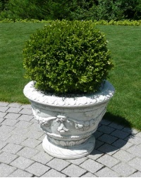 pot de jardin 'Hortensia' en pierre artificielle de marbe de Carrare